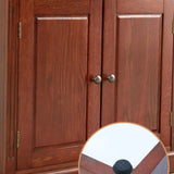 Vintage Vertical Solid Walnut Tall Storage Bookcase Image - 12