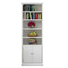 Vintage Vertical Solid Walnut Tall Storage Bookcase Image - 9