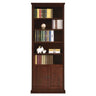 Vintage Vertical Walnut Tall Storage Bookcase Image - 3