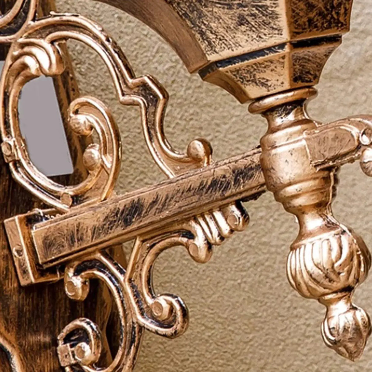 Vintage Waterproof Brass Exterior Wall Lantern Light Image - 17