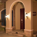 Vintage Waterproof Brass Exterior Wall Lantern Light Image - 4