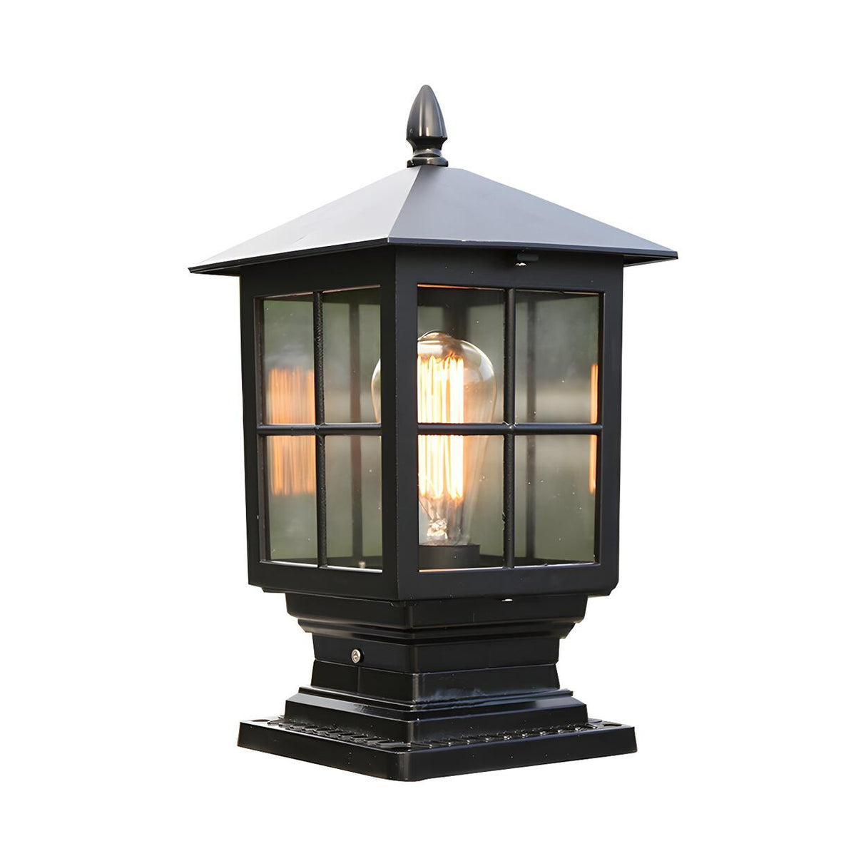 Vintage Waterproof Outdoor Black Wall Lantern Sconce Image - 5