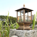 Vintage Waterproof Outdoor Black Wall Lantern Sconce Image - 8