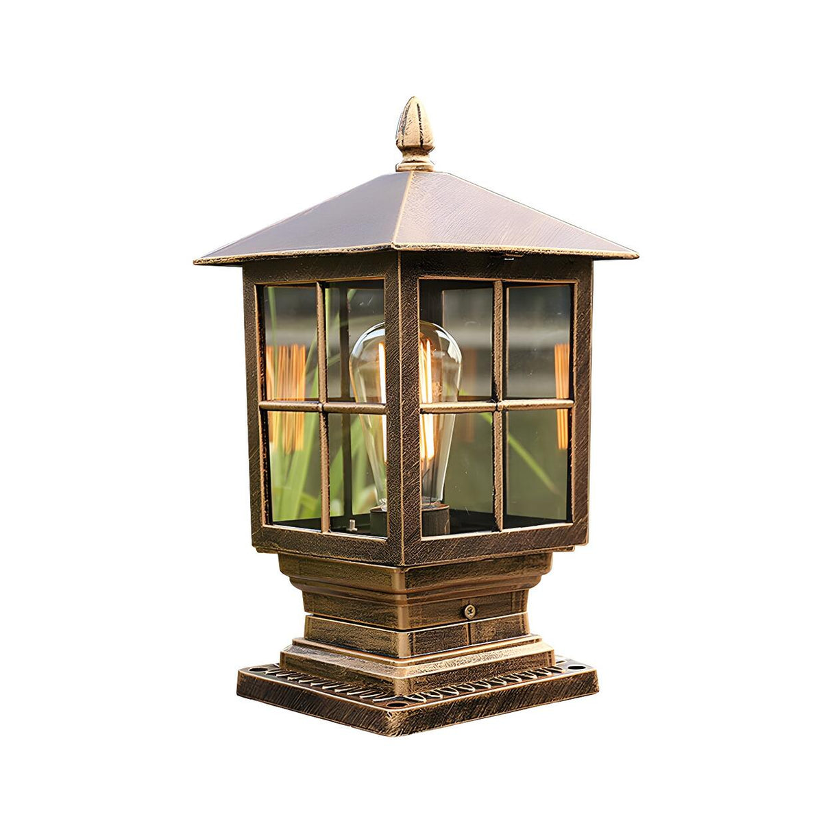 Vintage Waterproof Outdoor Black Wall Lantern Sconce Image - 9