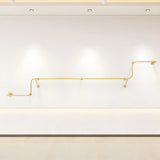 Wall-Mounted Metal Bar Gold Silver Living Coat Rack Image - 11