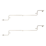 Wall-Mounted Metal Bar Gold Silver Living Coat Rack Image - 2