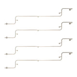 Wall-Mounted Metal Bar Gold Silver Living Coat Rack Image - 3
