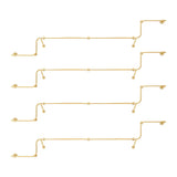 Wall-Mounted Metal Bar Gold Silver Living Coat Rack Image - 8