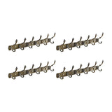 Wall-Mounted Metal Bronze Decorative Coat Rack with Hooks Image - 25