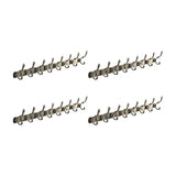 Wall-Mounted Metal Bronze Decorative Coat Rack with Hooks Image - 31