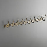 Wall-Mounted Metal Bronze Decorative Coat Rack with Hooks Image - 32