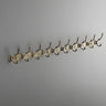 Wall-Mounted Metal Bronze Decorative Coat Rack with Hooks Image - 32