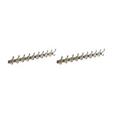 Wall-Mounted Metal Bronze Decorative Coat Rack with Hooks Image - 33