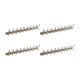 Wall-Mounted Metal Bronze Decorative Coat Rack with Hooks Image - 34