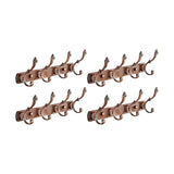 Wall-Mounted Metal Bronze Decorative Coat Rack with Hooks Image - 40