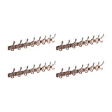 Wall-Mounted Metal Bronze Decorative Coat Rack with Hooks Image - 47