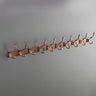 Wall-Mounted Metal Bronze Decorative Coat Rack with Hooks Image - 48