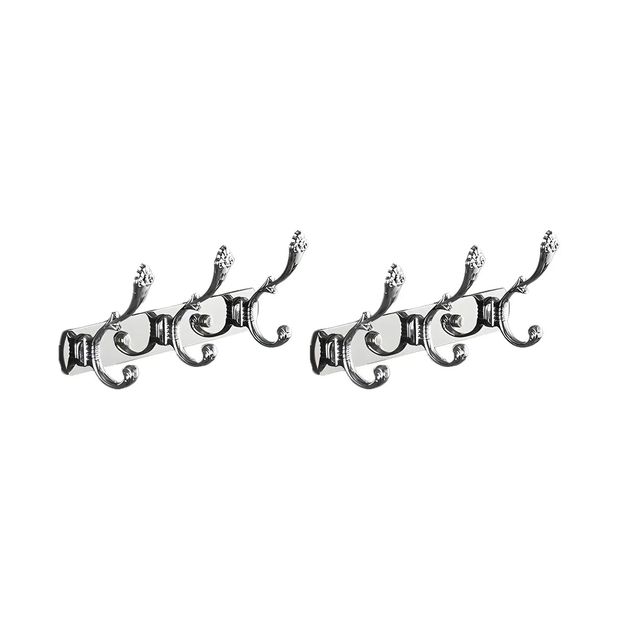 Wall-Mounted Metal Bronze Decorative Coat Rack with Hooks Image - 52