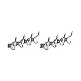 Wall-Mounted Metal Bronze Decorative Coat Rack with Hooks Image - 55