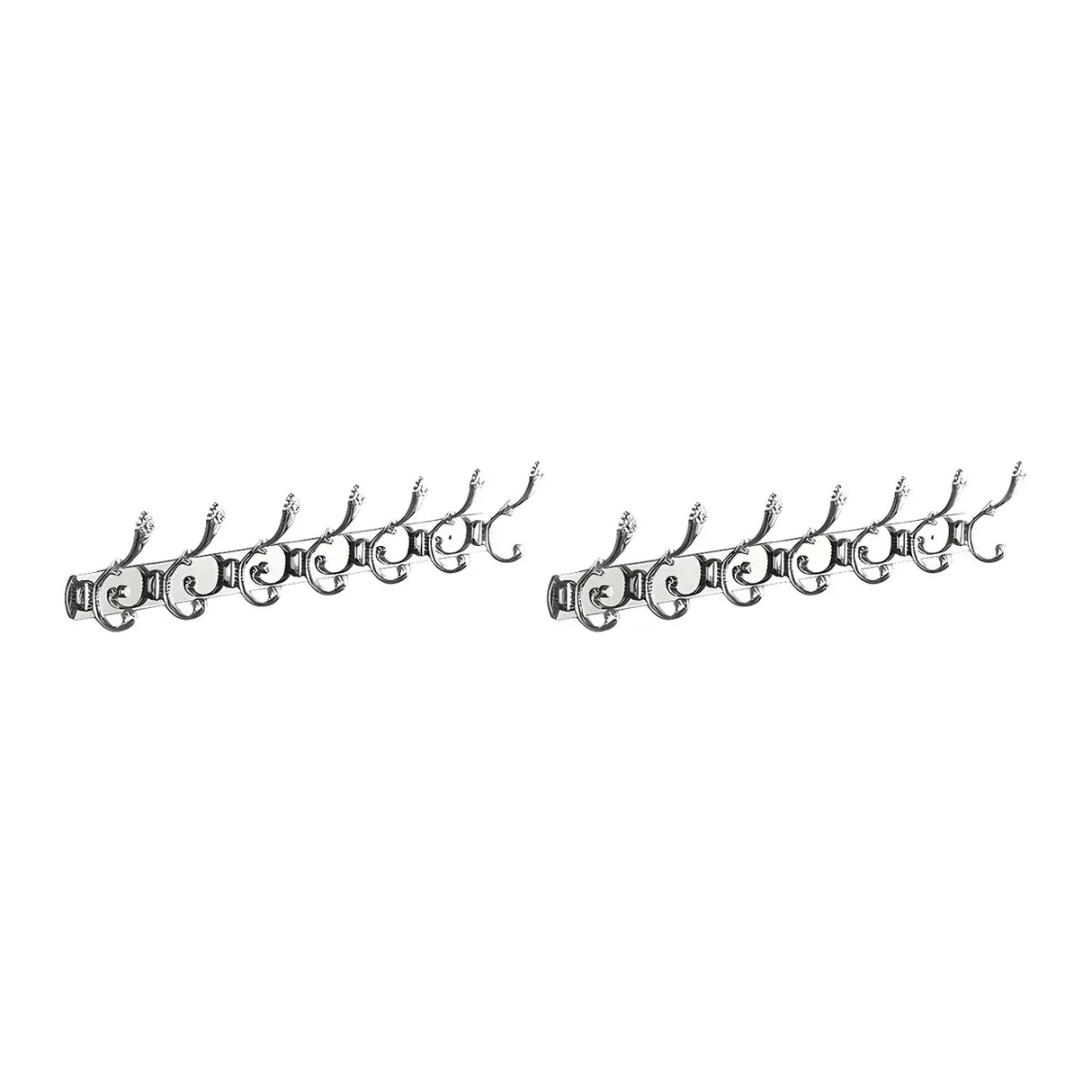 Wall-Mounted Metal Bronze Decorative Coat Rack with Hooks Image - 58