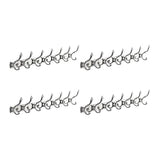 Wall-Mounted Metal Bronze Decorative Coat Rack with Hooks Image - 59