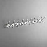 Wall-Mounted Metal Bronze Decorative Coat Rack with Hooks Image - 60