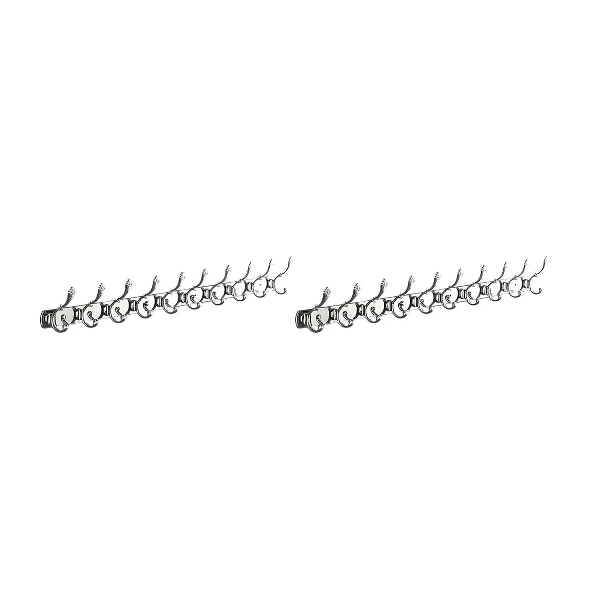 Wall-Mounted Metal Bronze Decorative Coat Rack with Hooks Image - 61