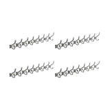 Wall-Mounted Metal Bronze Decorative Coat Rack with Hooks Image - 65