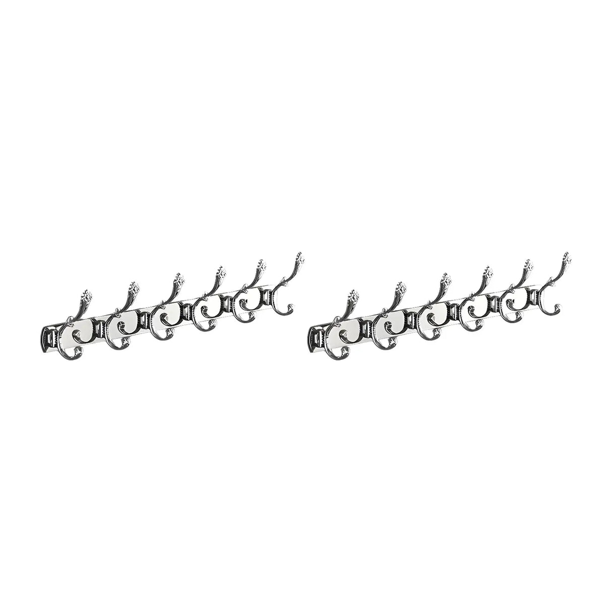 Wall-Mounted Metal Bronze Decorative Coat Rack with Hooks Image - 67