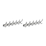 Wall-Mounted Metal Bronze Decorative Coat Rack with Hooks Image - 67