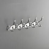 Wall-Mounted Metal Bronze Decorative Coat Rack with Hooks Image - 69