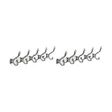 Wall-Mounted Metal Bronze Decorative Coat Rack with Hooks Image - 70