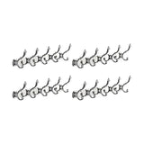 Wall-Mounted Metal Bronze Decorative Coat Rack with Hooks Image - 71