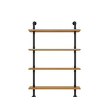 Wall Mounted Rustic Ladder Pipe Pine Display Bookshelf Image - 18