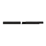 Walnut-Black Stone Rectangle Long TV Stand with Drawers Image - 17