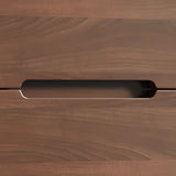 Walnut Brown Large Sideboard with Storage and Shelves Image - 12