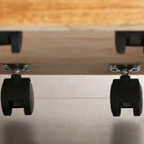 Walnut Finish Wood Step Design Chest with Drawers Image - 18