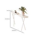 Washable Entry Freeform Black Wood Design Console Table Image - 12