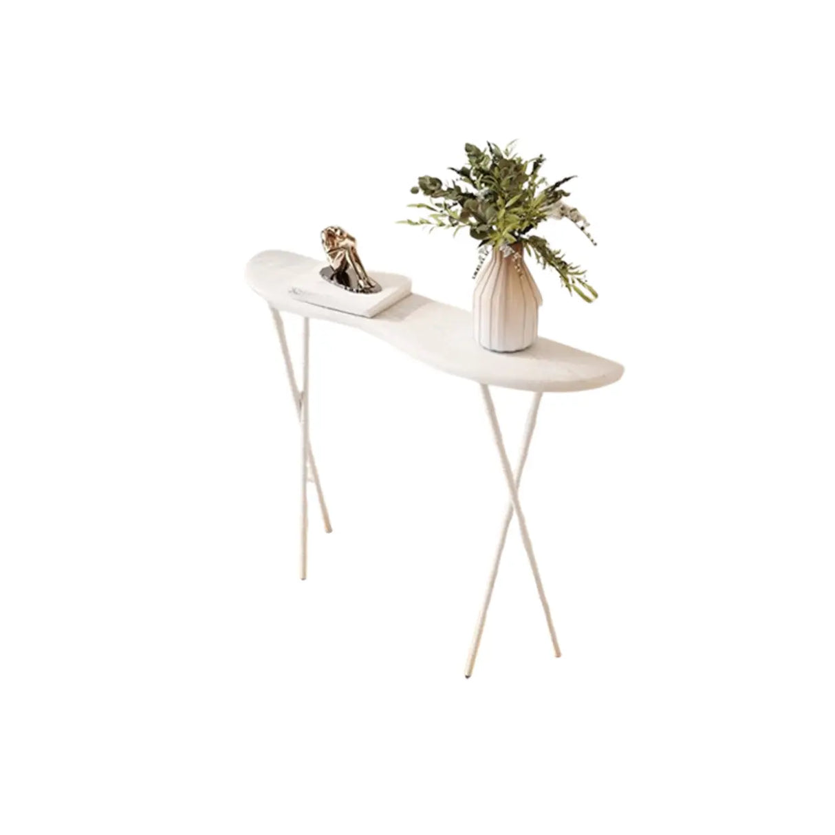 Washable Entry Freeform Black Wood Design Console Table Image - 4