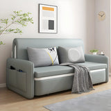 Water Resistant Faux Leather Tight Back Sofa Bed Image - 11