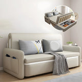 Water Resistant Faux Leather Tight Back Sofa Bed Image - 12