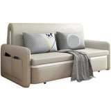 Water Resistant Faux Leather Tight Back Sofa Bed Image - 5