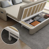 Water Resistant Faux Leather Tight Back Sofa Bed Image - 6