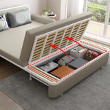 Water Resistant Faux Leather Tight Back Sofa Bed Image - 8