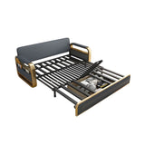 Water Resistant Faux Leather Tight Back Storage Sofa Bed Image - 7