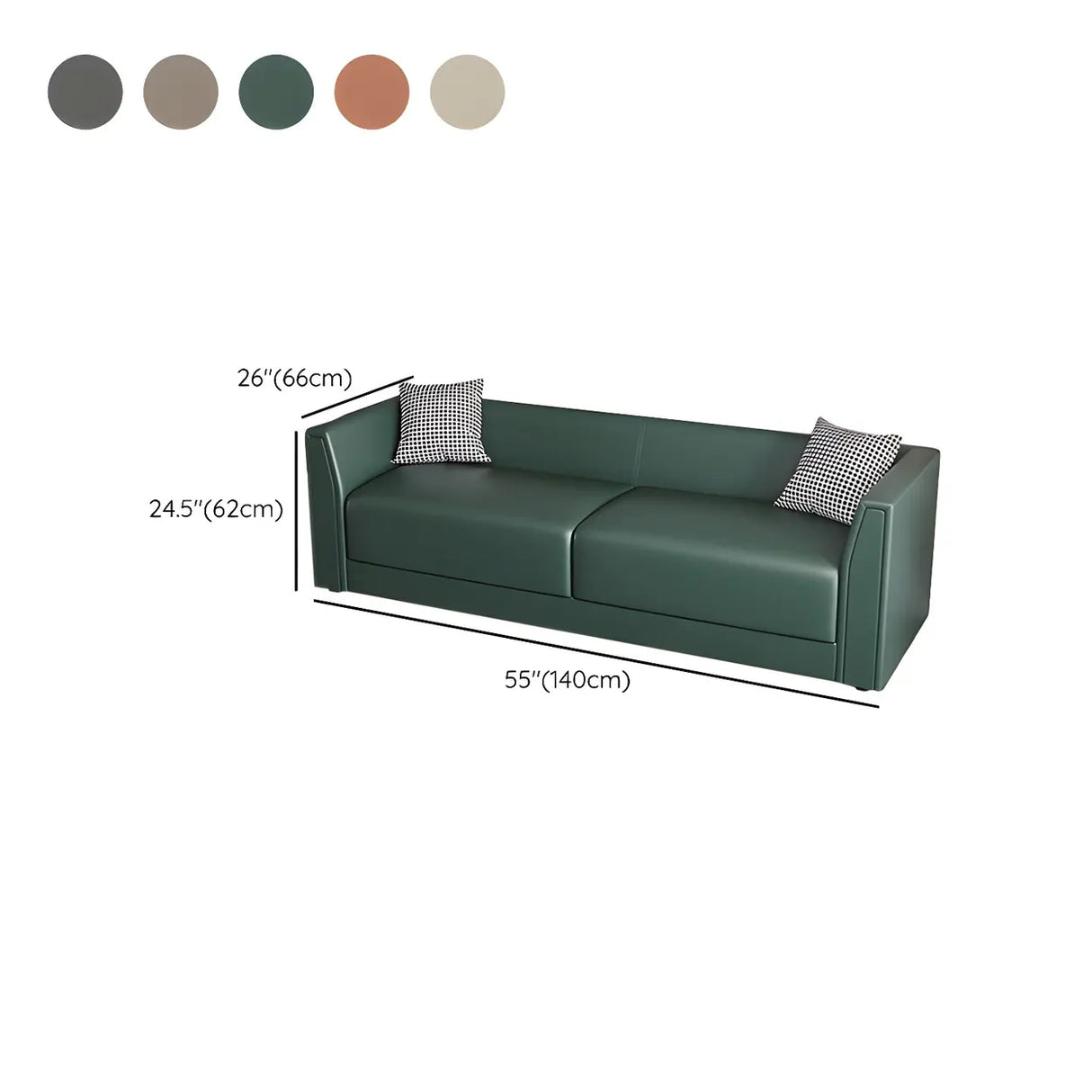 Water Resistant Flared Arm Cushion Back Pillow Sofa 