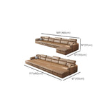 Water Resistant L-Shaped Leather Brown Large Storage Sofa Image - 45