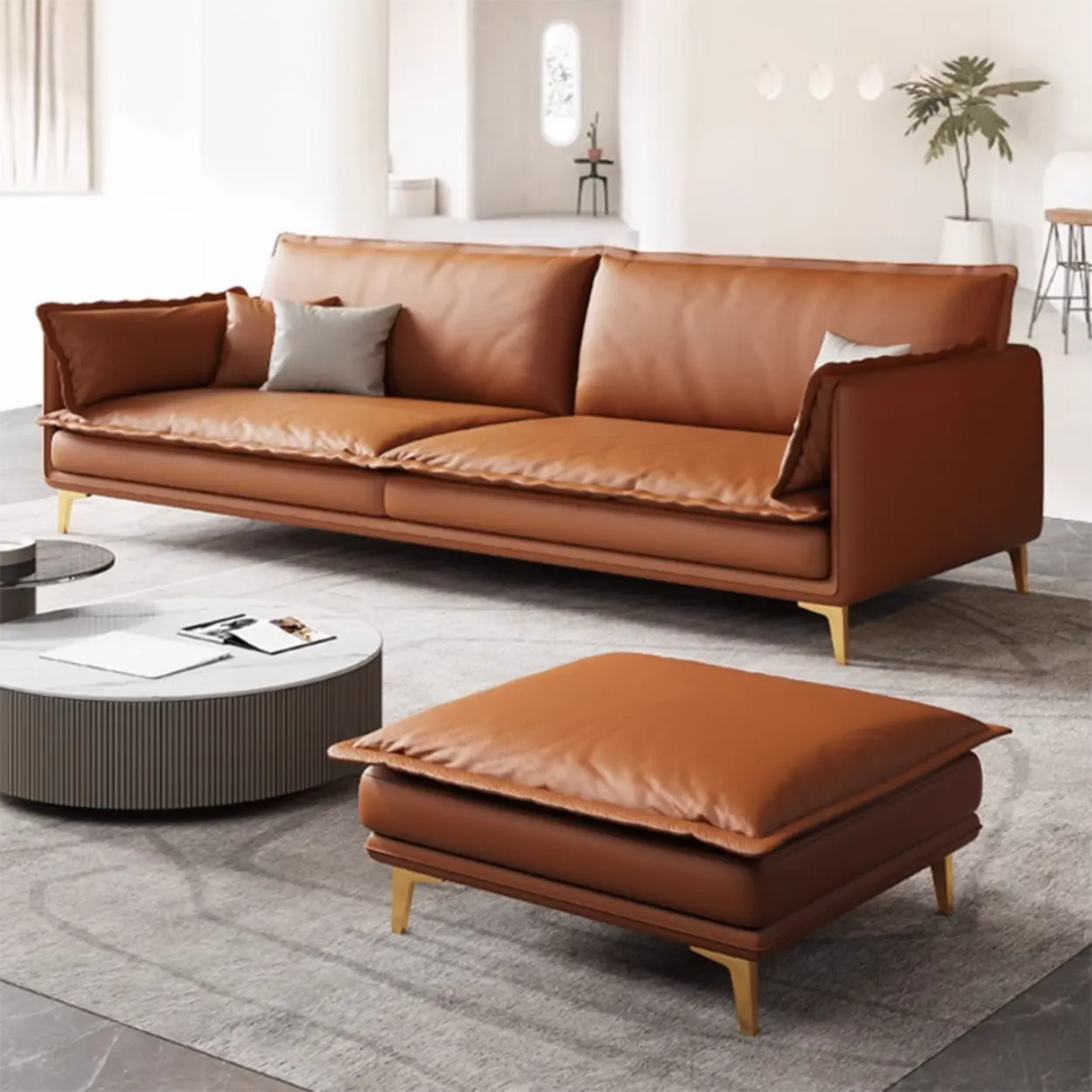 Water Resistant Silicone Rubber Square Arm	Sofa Image - 4