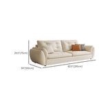 Water Resistant Tech Cloth Tufted Back Flared Arm Sofa Image - 15