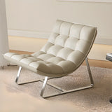 Water Resistant Tufted Back Accent Chair with Ottoman Image - 7
